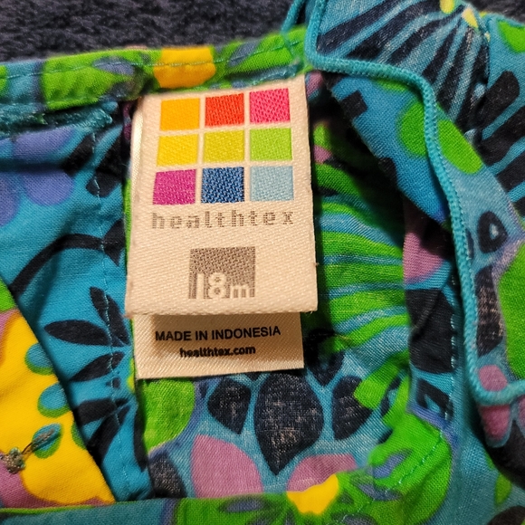 Floral colorful sleeveless top 18M - Picture 3 of 5